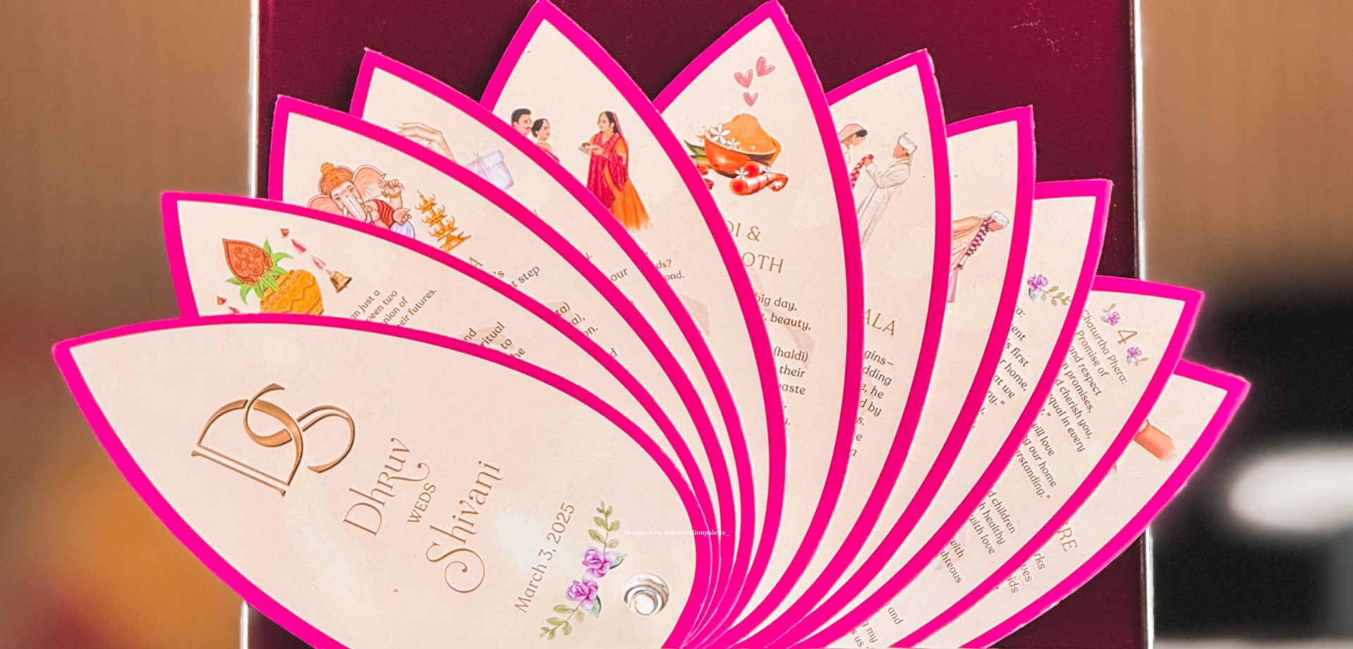 Fan-fold invitation suite